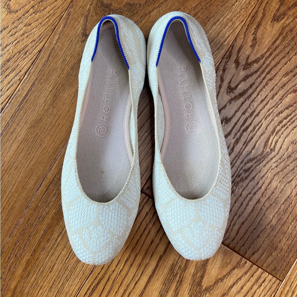 Rothy's The Square ballet flat in Lily, size 9